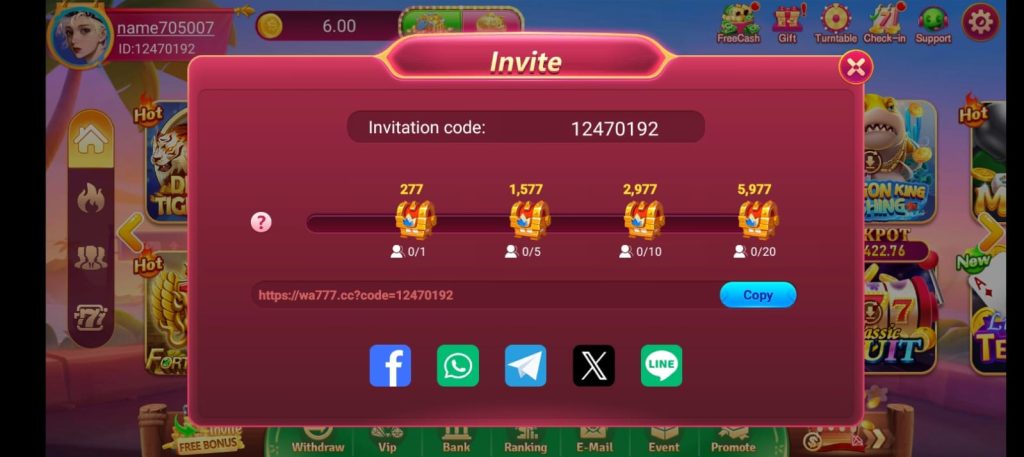 Play WA 777 GAME – real money casino game on thsubroid.com