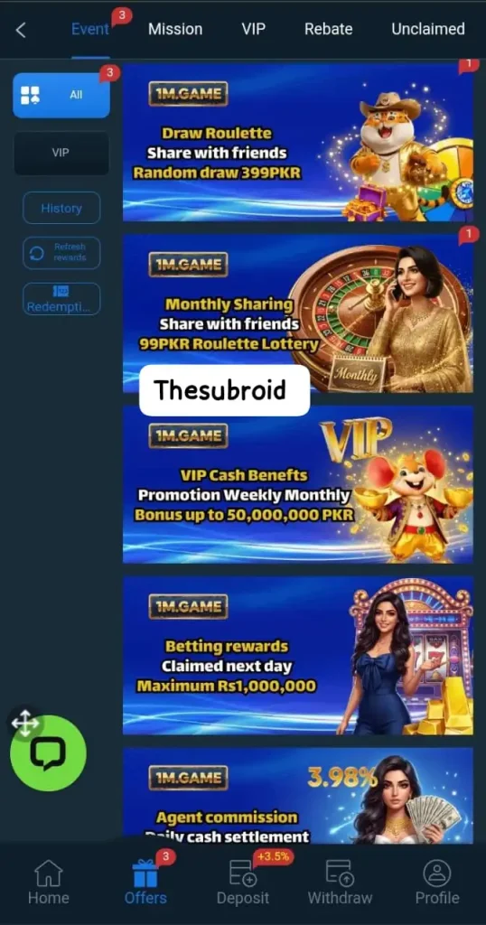 1M game APK for free download and earn real for free